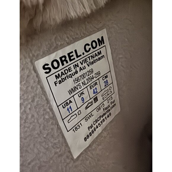 Sorel Womens Sz 11 TIVOLI High II Madder Brown Faux Fur Lined Lace Up Snow Boots - Picture 6 of 13